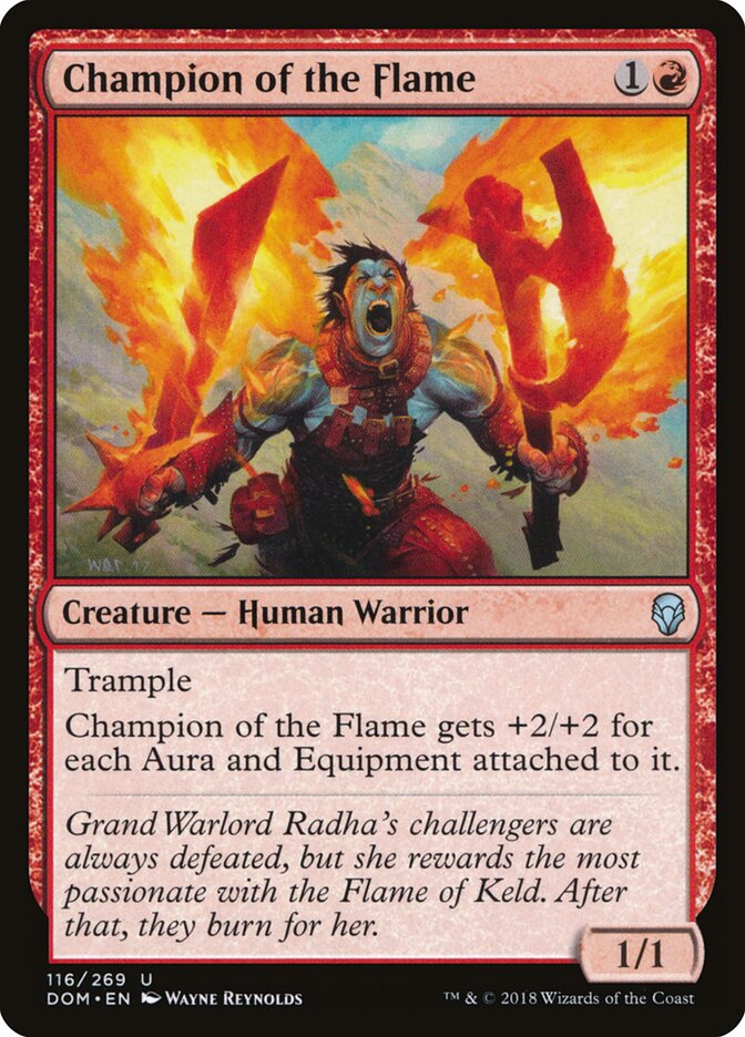 Champion of the Flame card front