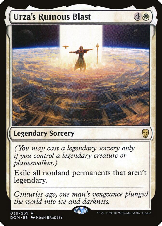 Urza's Ruinous Blast card front