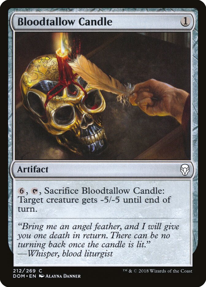 Bloodtallow Candle card front