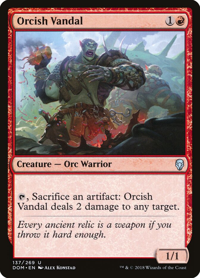 Orcish Vandal card front