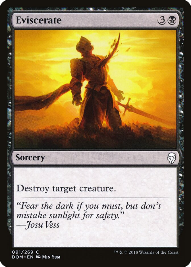 Eviscerate card front