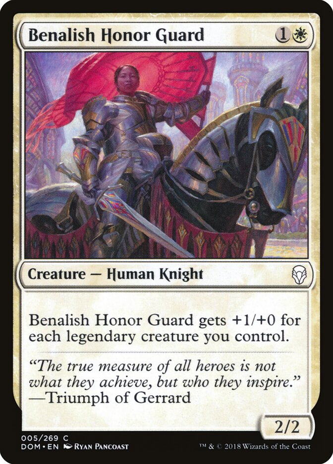 Benalish Honor Guard card front