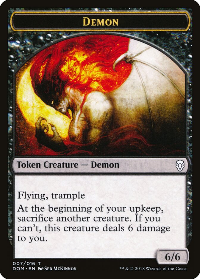 Demon card front
