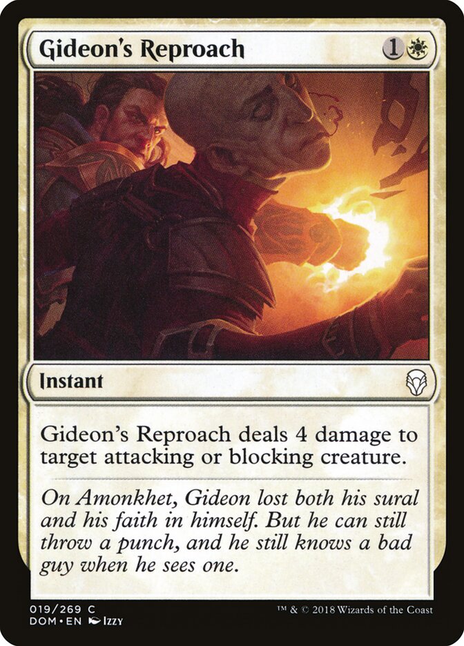 Gideon's Reproach card front