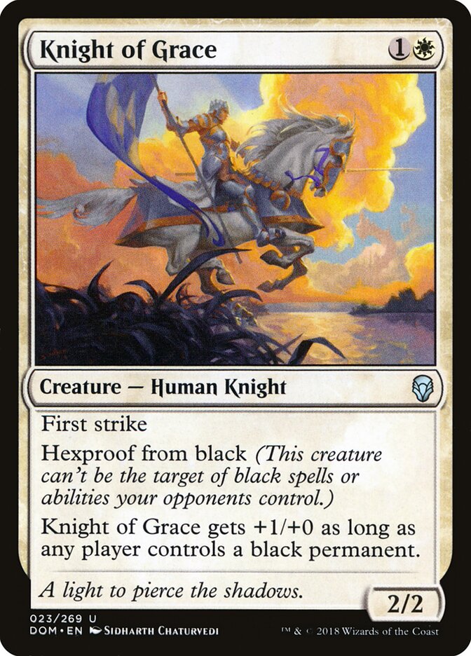Knight of Grace card front
