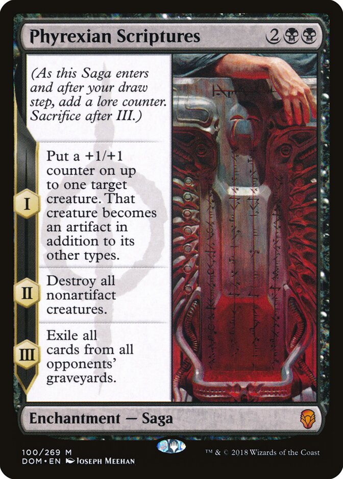 Phyrexian Scriptures card front