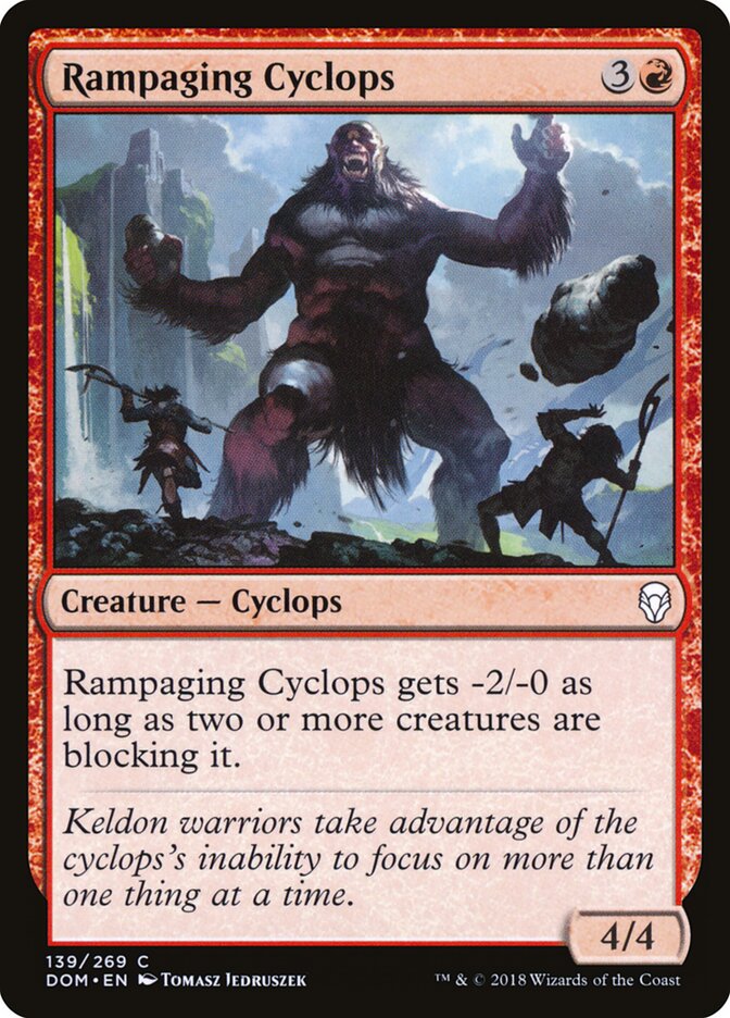 Rampaging Cyclops card front