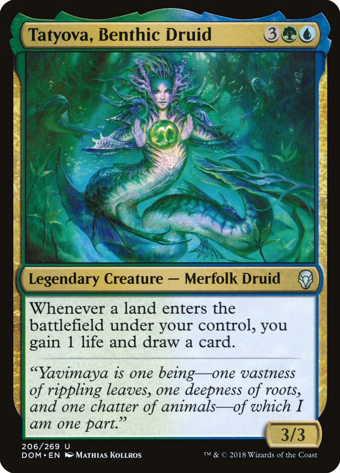 Tatyova, Benthic Druid card front