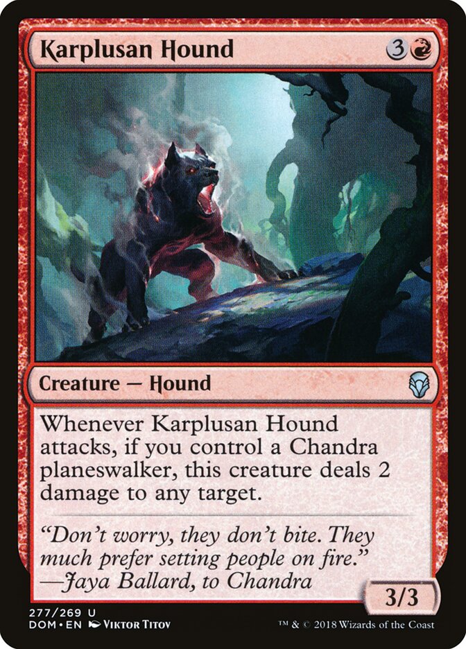 Karplusan Hound card front
