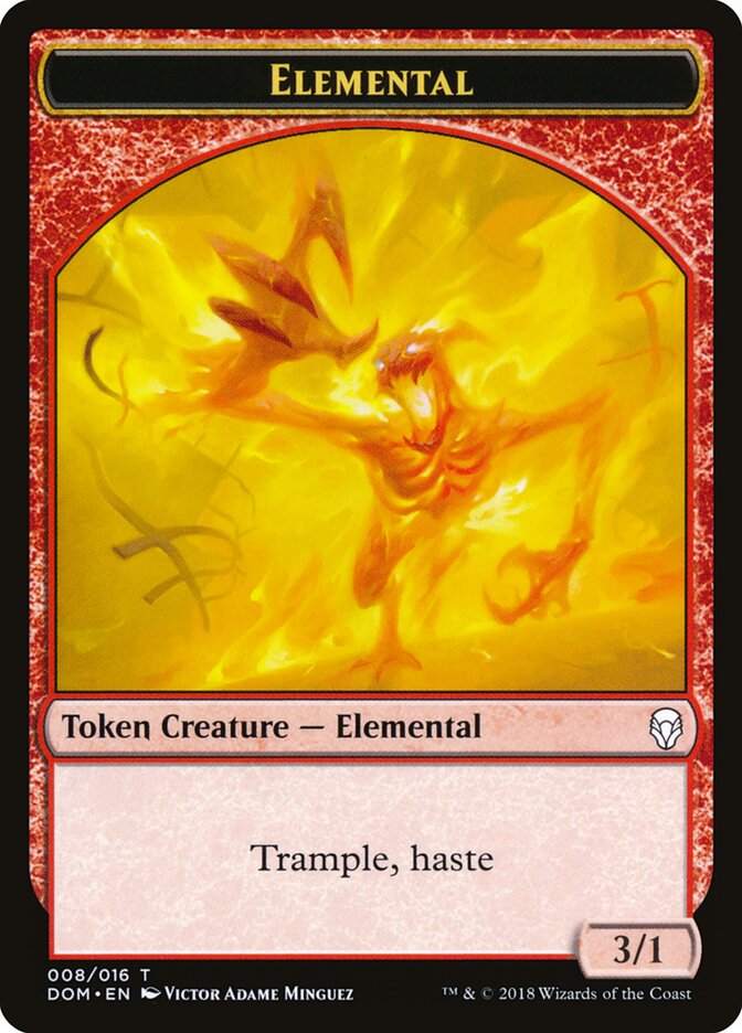 Elemental card front