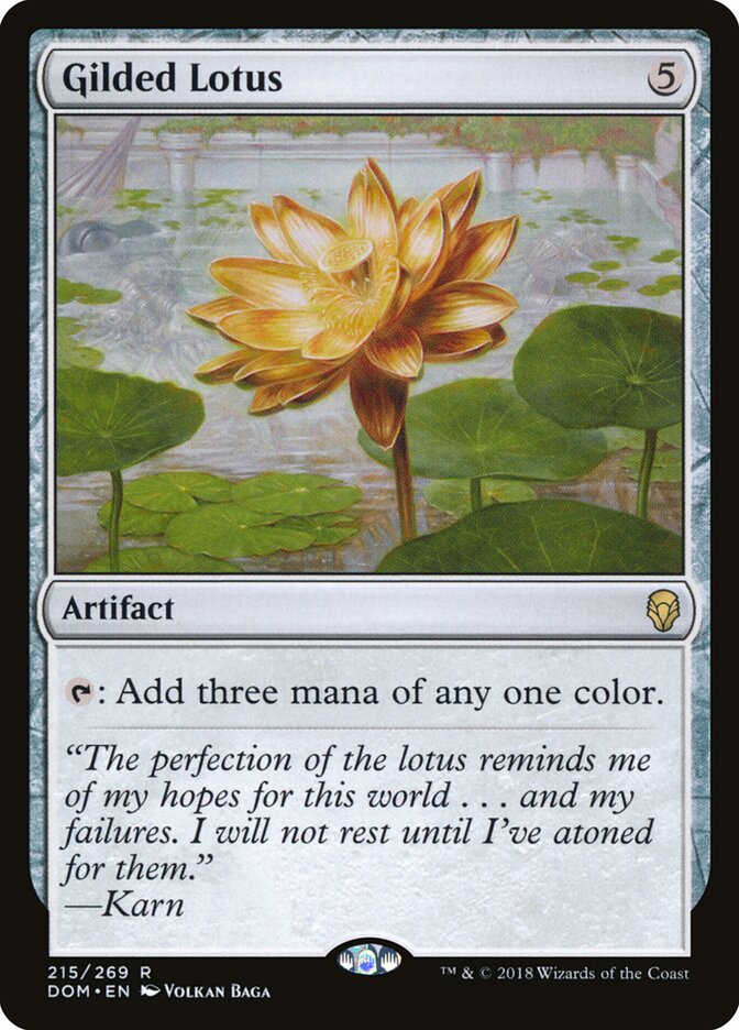 Gilded Lotus card front