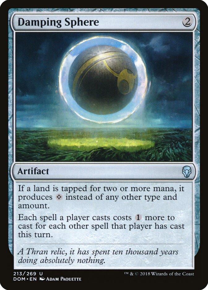 Damping Sphere card front