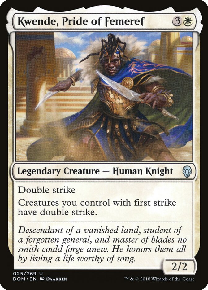 Kwende, Pride of Femeref card front