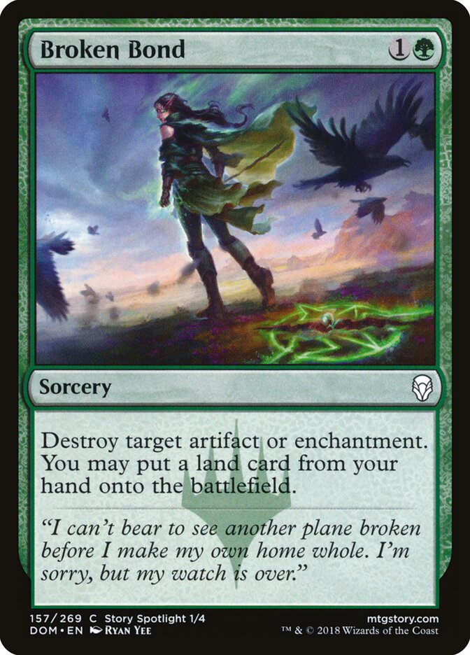Broken Bond card front
