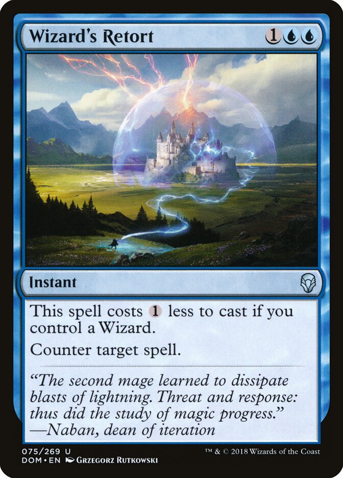 Wizard's Retort card front