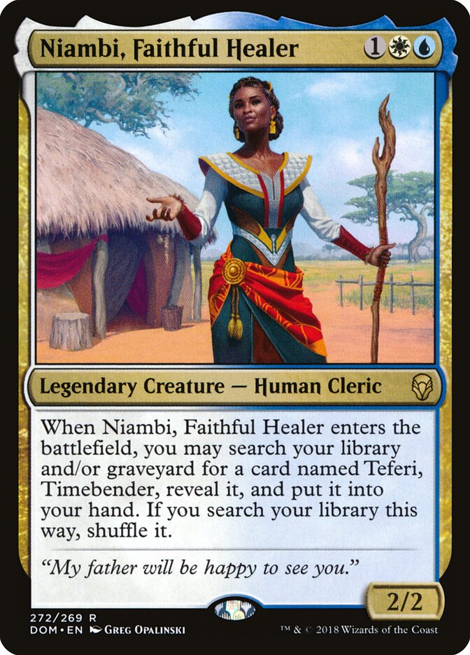 Niambi, Faithful Healer card front