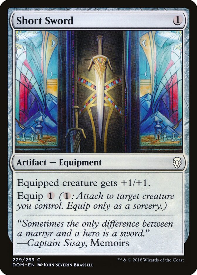 Short Sword card front