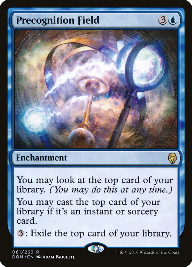 Precognition Field card front