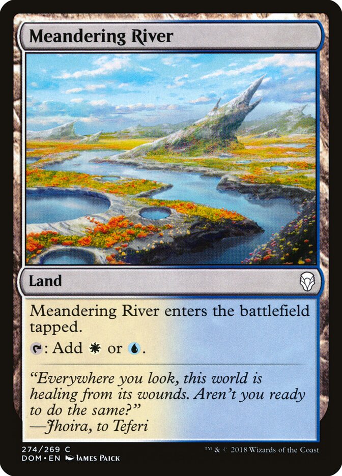 Meandering River card front