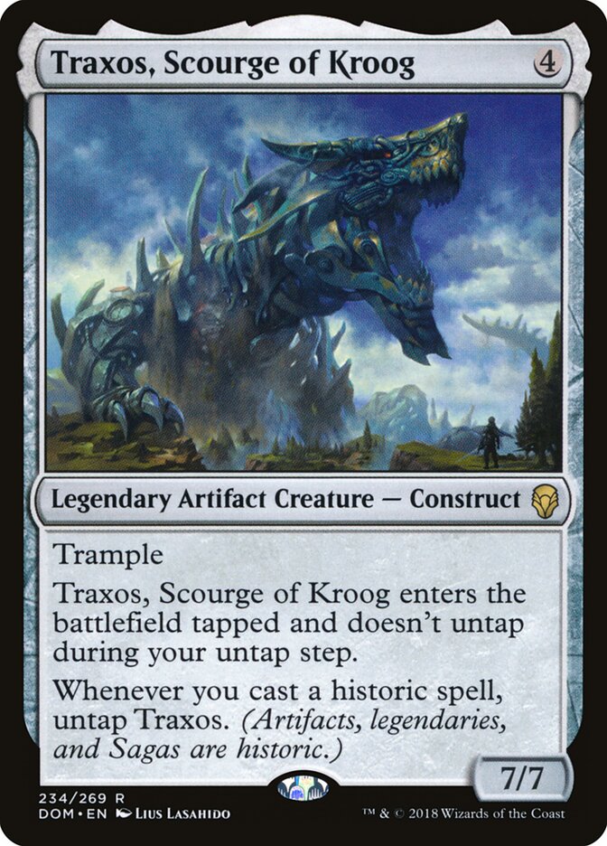 Traxos, Scourge of Kroog card front