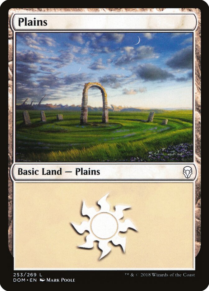 Plains card front