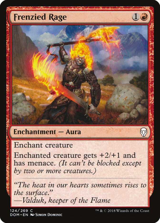 Frenzied Rage card front