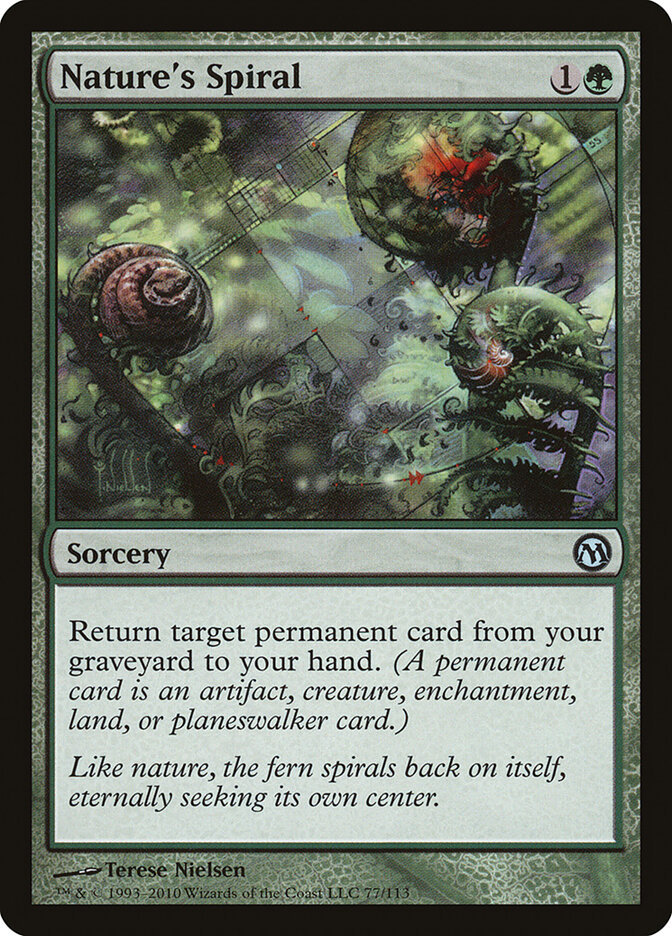 Nature's Spiral card front