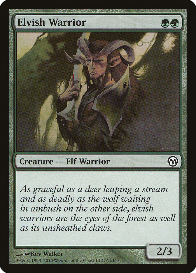 Elvish Warrior card front
