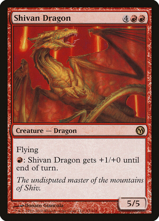 Shivan Dragon card front