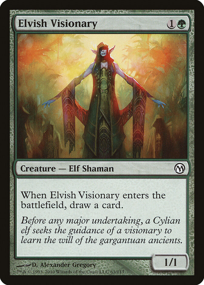 Elvish Visionary card front