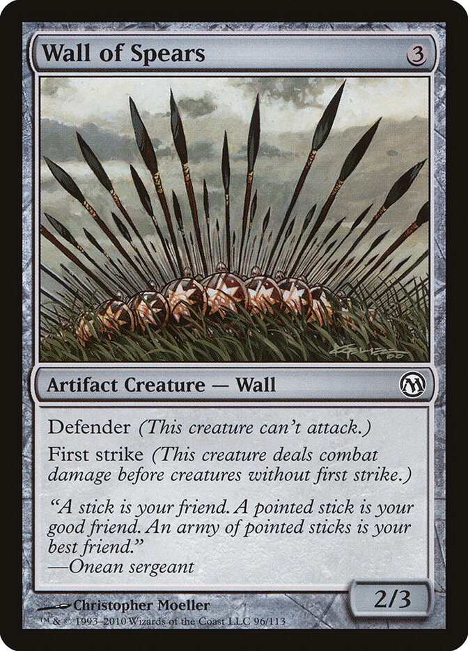 Wall of Spears card front