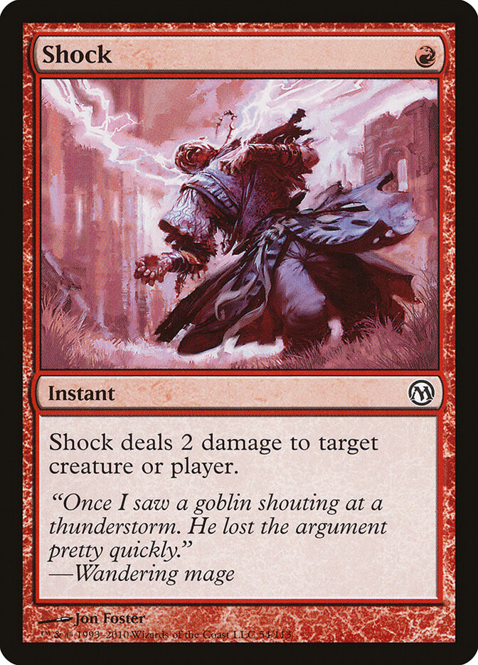 Shock card front