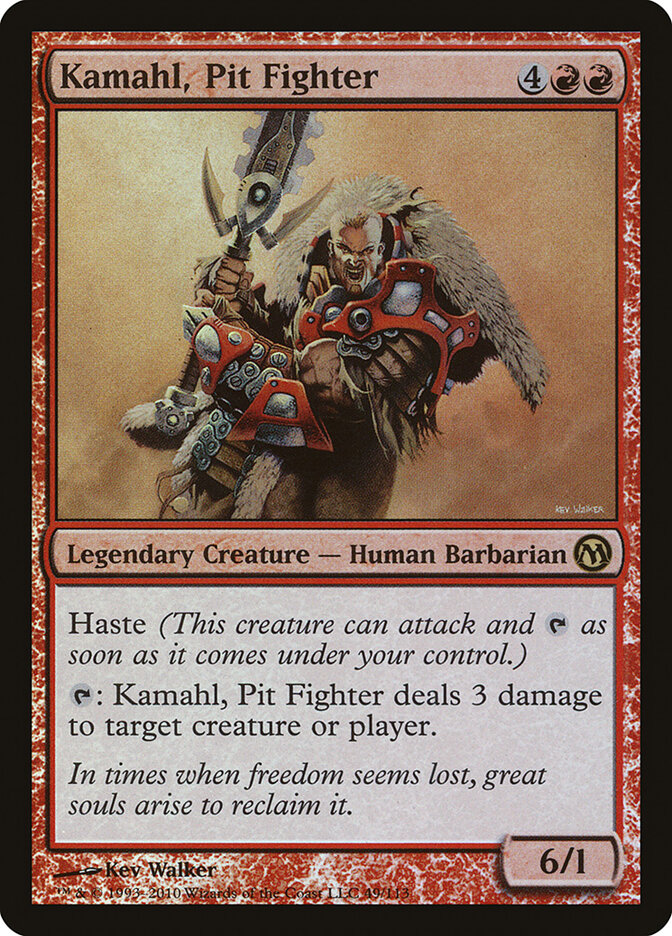 Kamahl, Pit Fighter card front