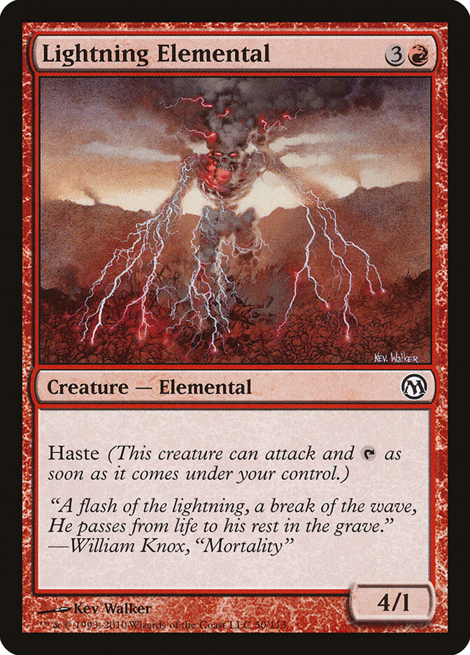 Lightning Elemental card front