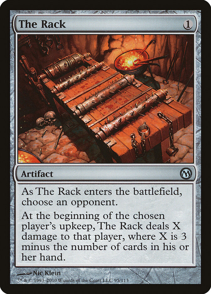 The Rack card front
