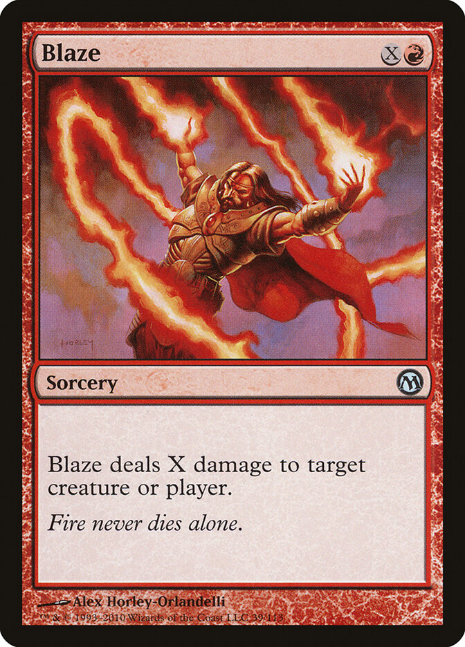 Blaze card front