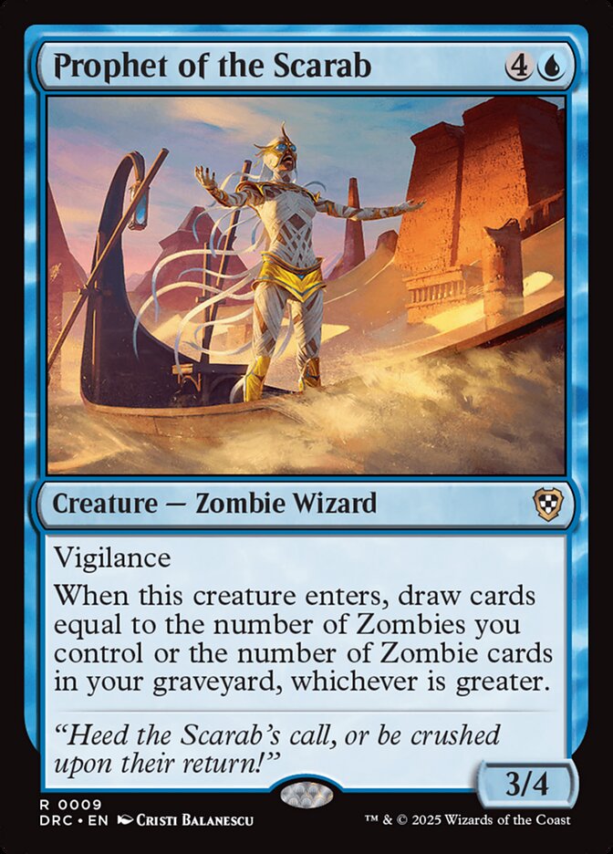 Prophet of the Scarab card front