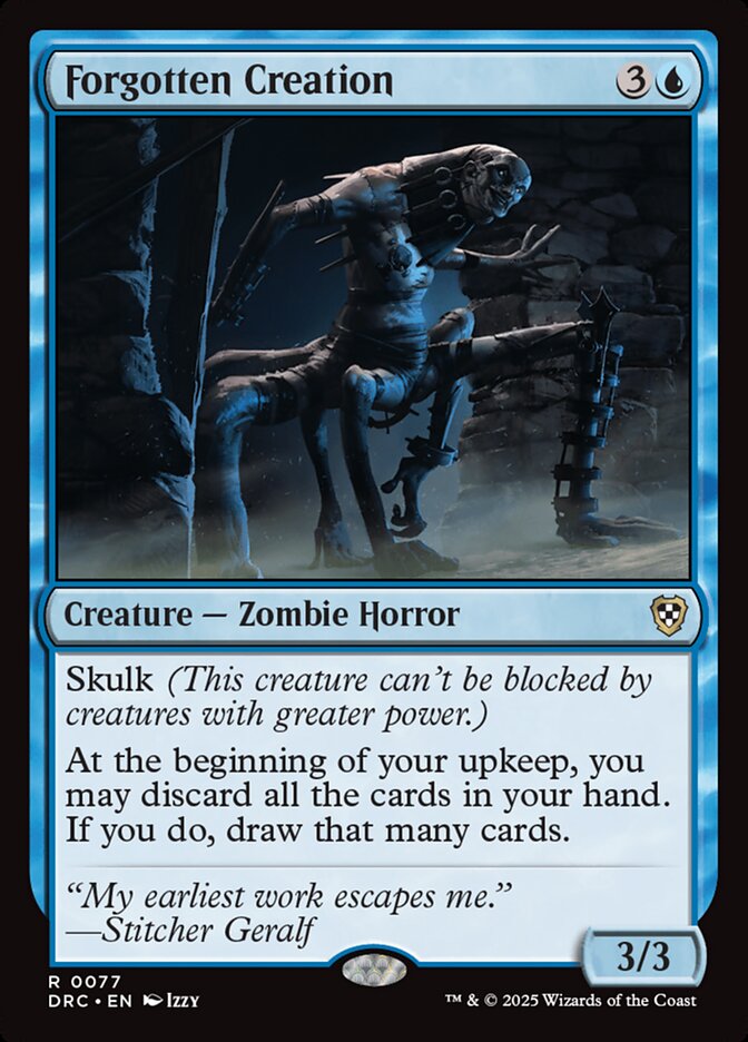 Forgotten Creation card front