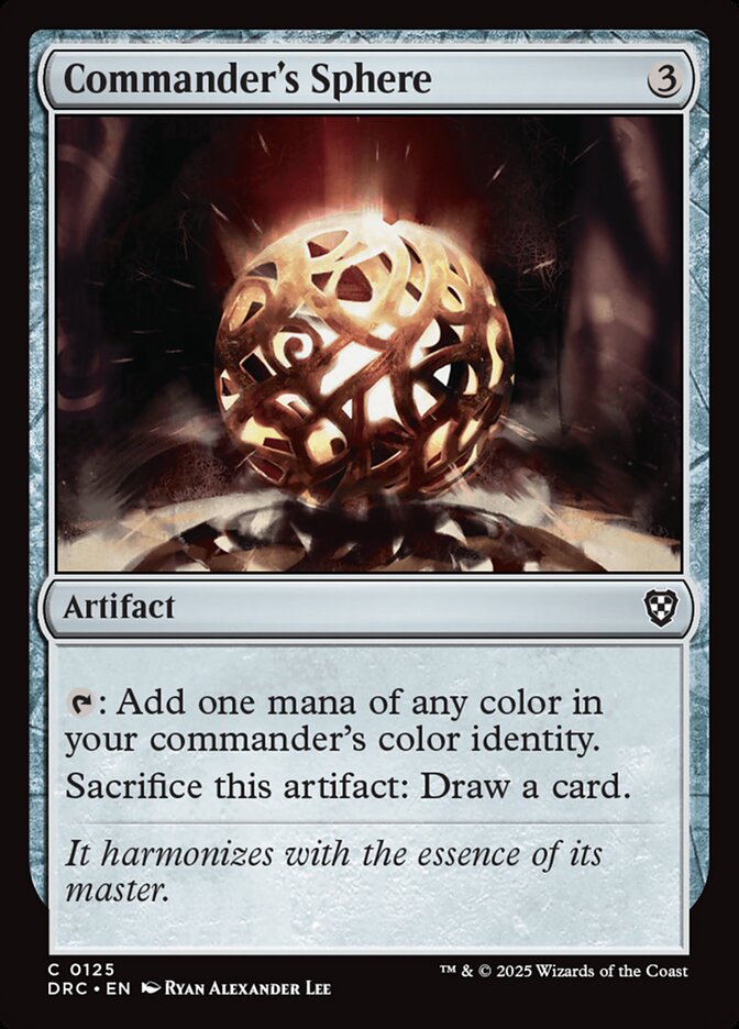Commander's Sphere card front