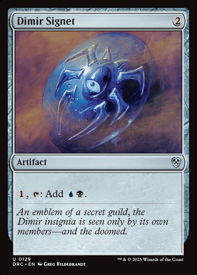Dimir Signet card front