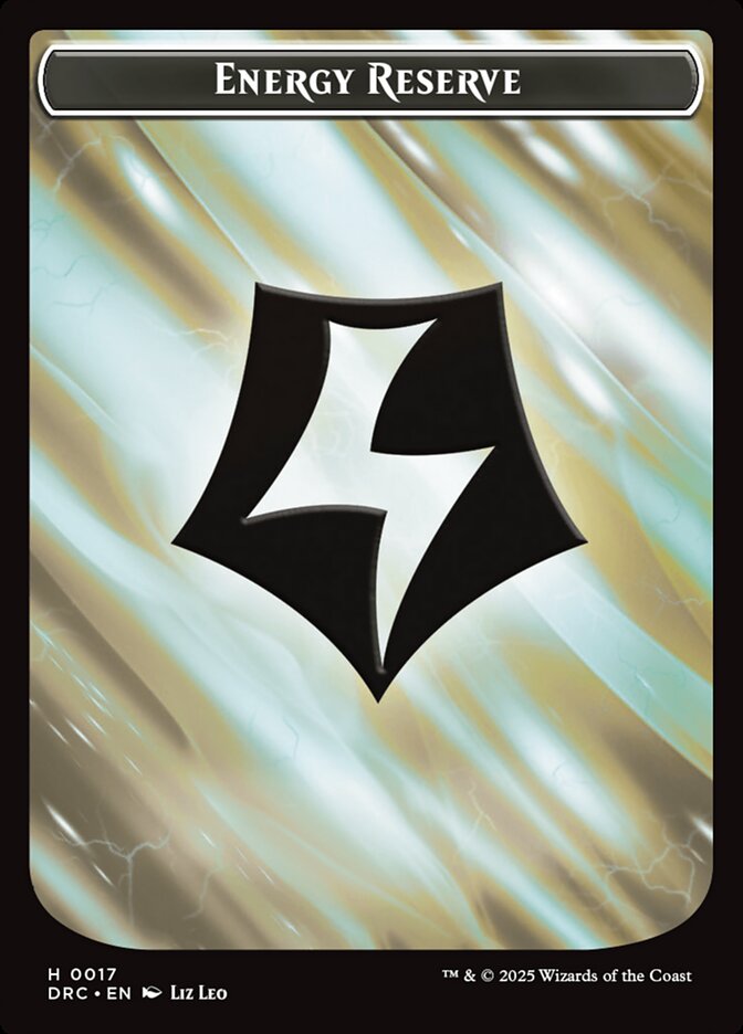 Energy Reserve card front