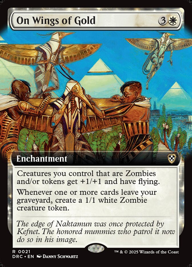 On Wings of Gold card front