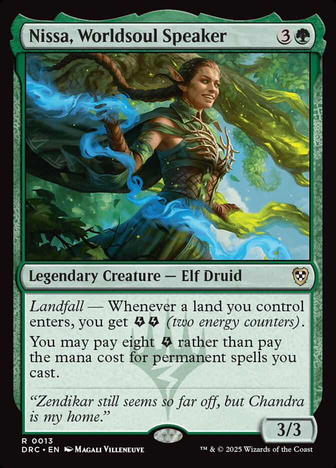 Nissa, Worldsoul Speaker card front