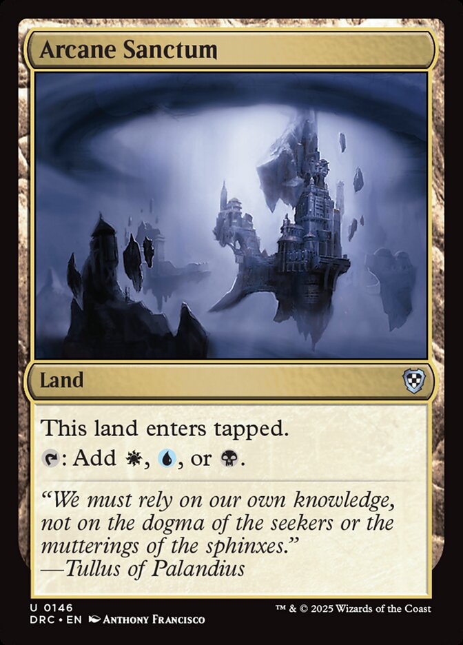 Arcane Sanctum card front