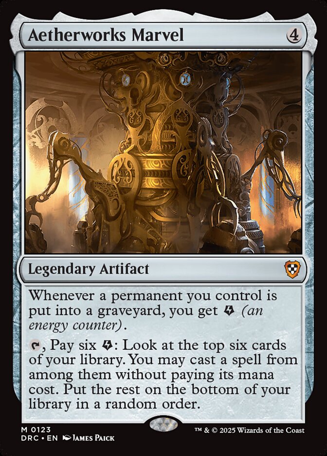 Aetherworks Marvel card front