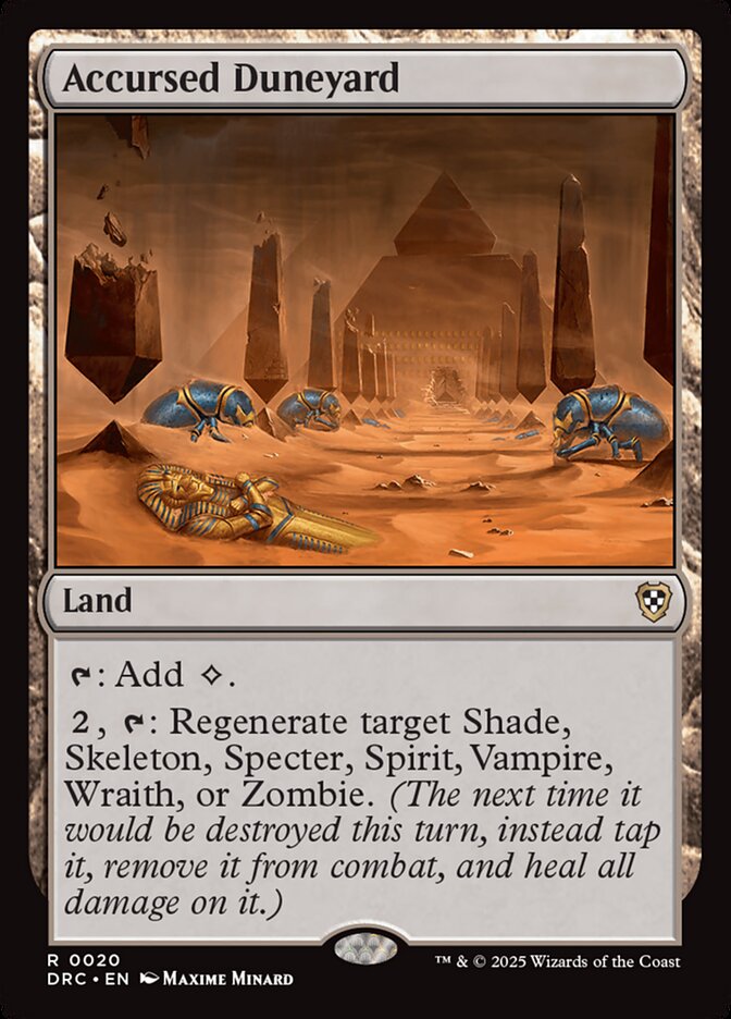 Accursed Duneyard card front