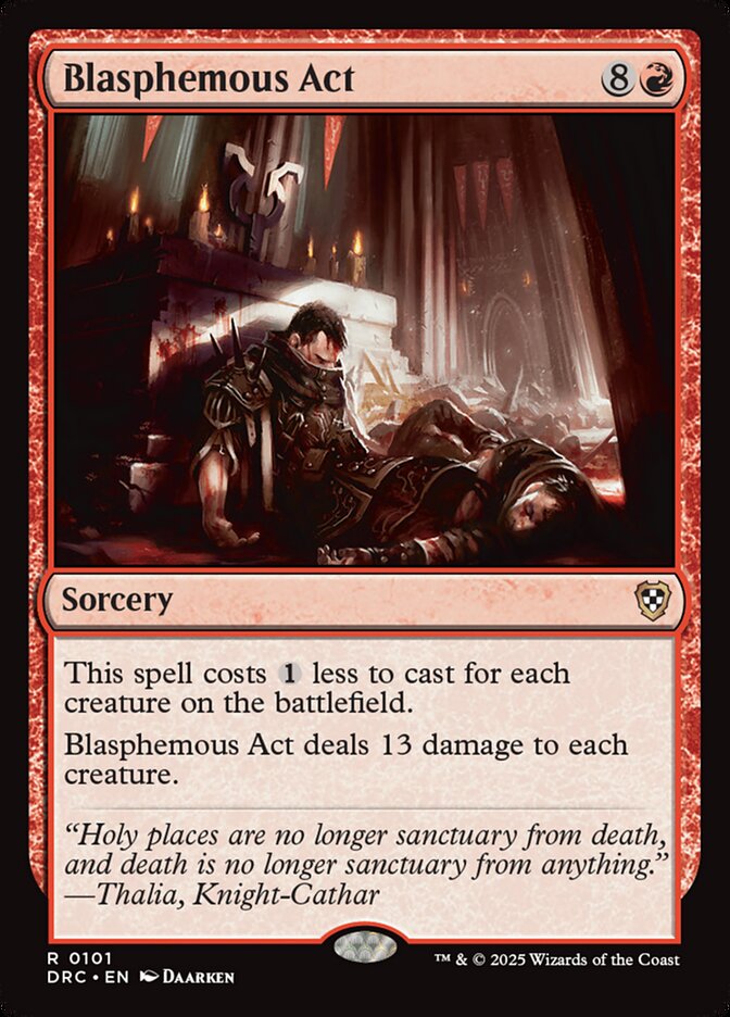 Blasphemous Act card front