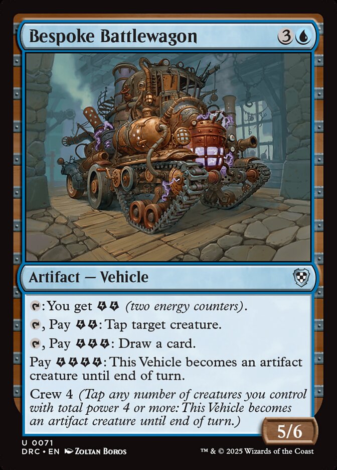 Bespoke Battlewagon card front