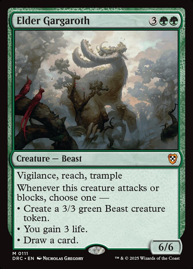 Elder Gargaroth card front