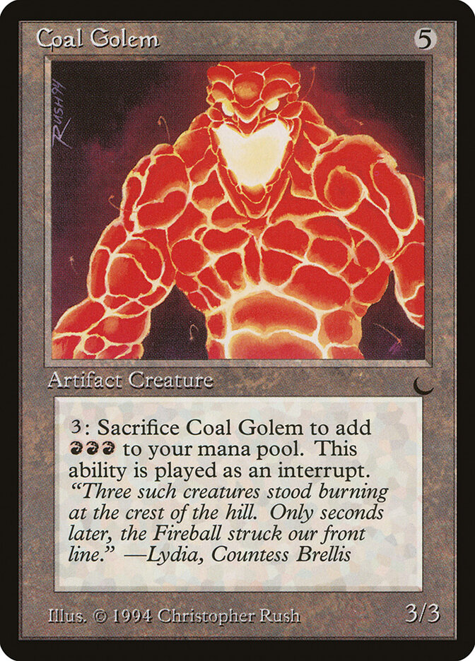 Coal Golem card front
